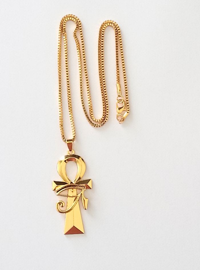 Chaîne + pendentif égyptien - photo numéro 2