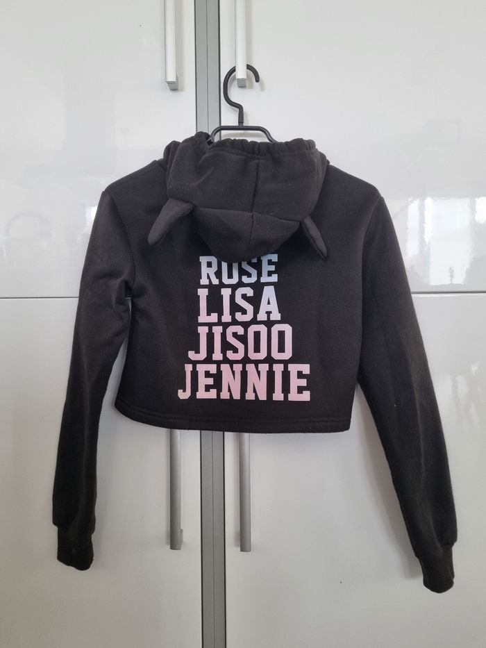Sweat à capuche Blackpink t xxs - photo numéro 2
