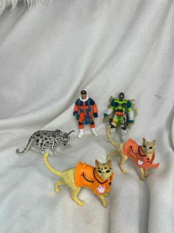 Lot 5 figurines Chap Mei vintage – animaux & aventuriers