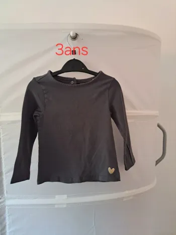 Tee-shirt manches longues gris