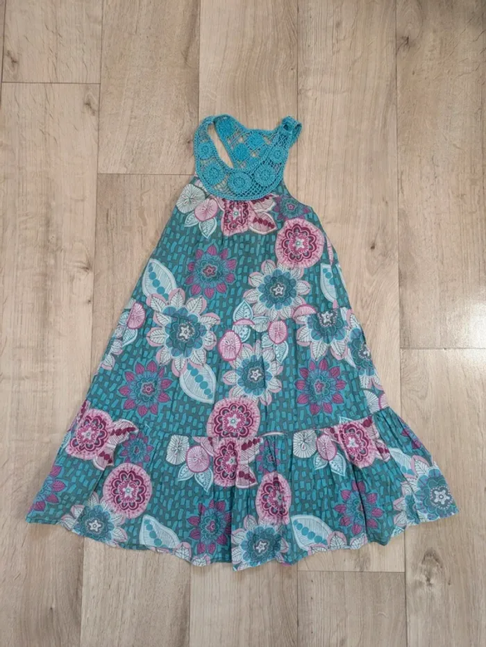 Robe longue col en macramé 3 ans Vertbaudet