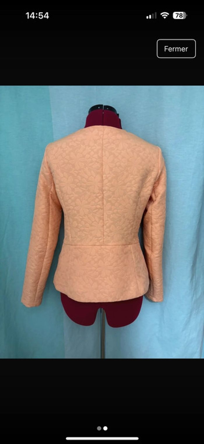 Belle petite veste classe style péplum vintage S/36 - photo numéro 2