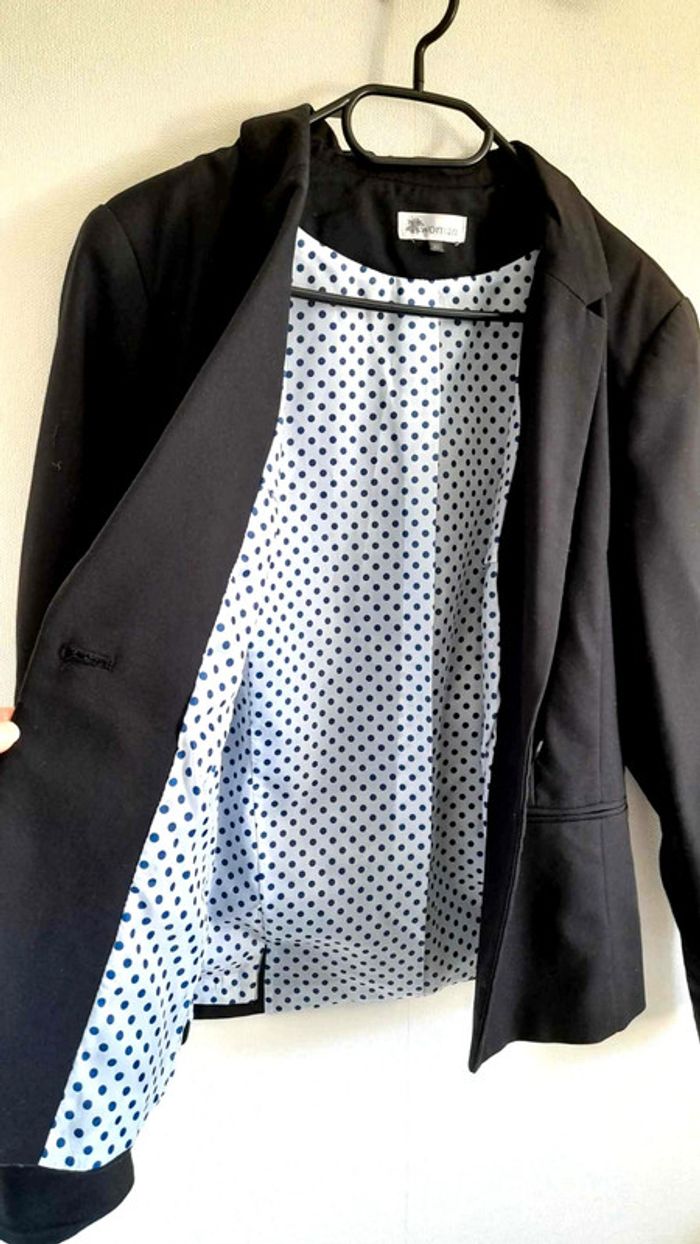 Veste blazer noire Kiabi Taille 40 - photo numéro 8
