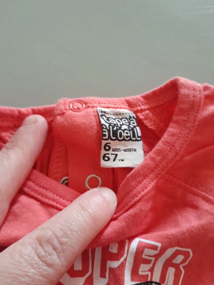 Haut ML garçon rouge 6m - photo numéro 3