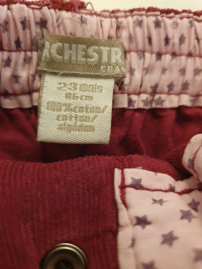 Pantalon Orchestra Velours Côtelé Taille 23 mois 86 cm 2 ans - photo numéro 5