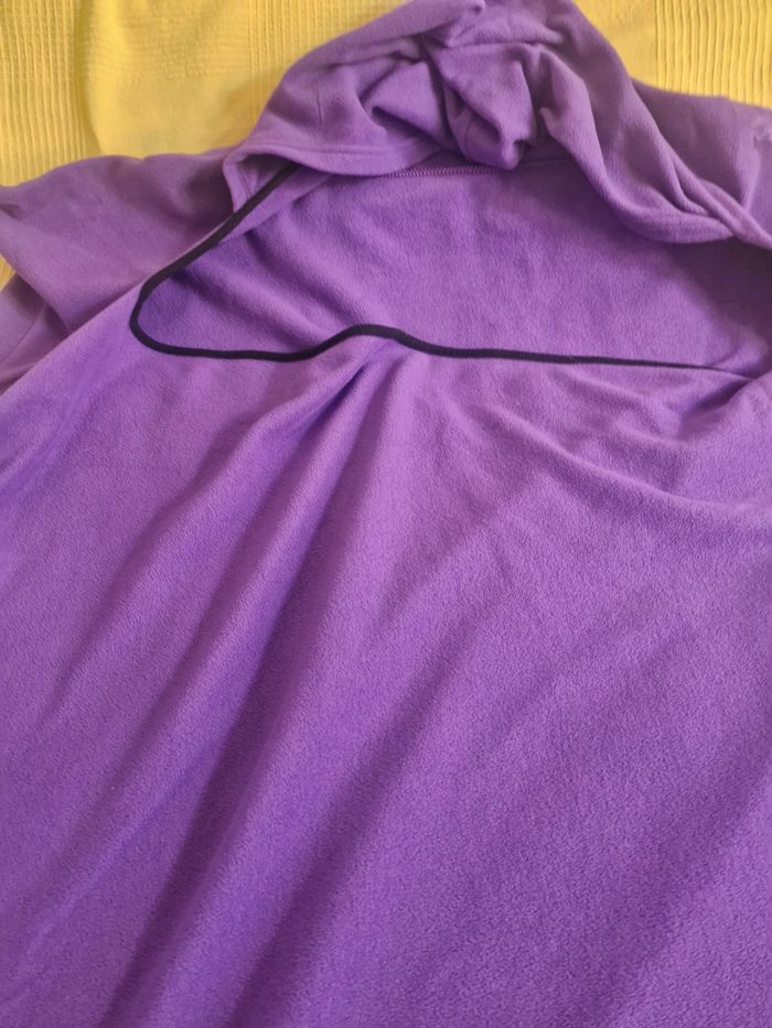 Sac de couchage enfant violet polaire - photo numéro 3
