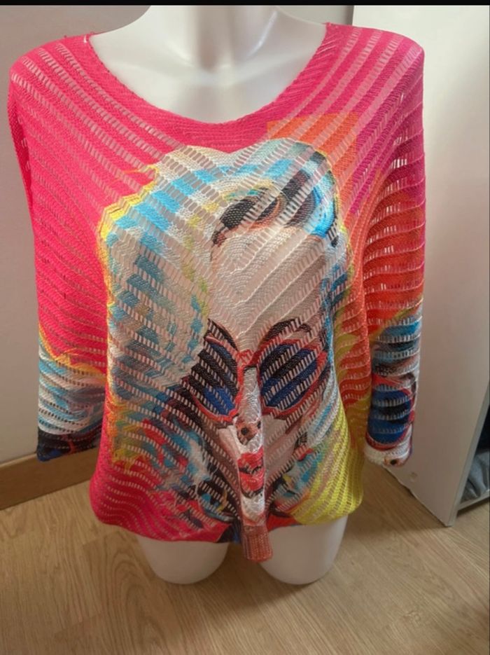 Pull maille ajouré - photo numéro 2