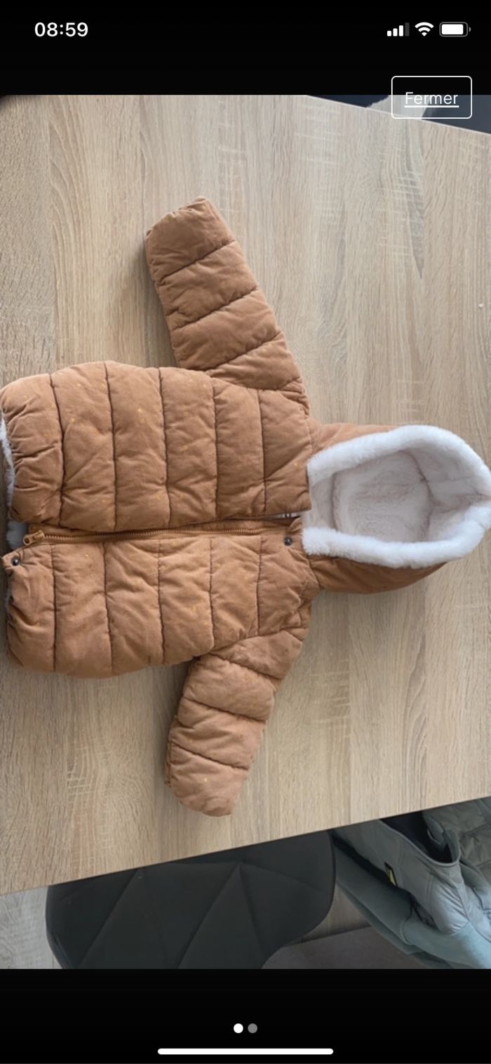 Doudoune chaude fille 12 mois