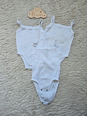 Lot 3 bodys blanc