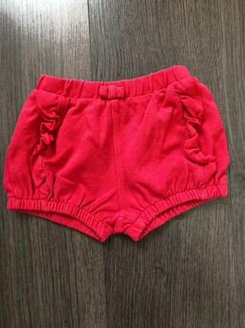 Bloomer/short rouge Sfera 6-12 mois