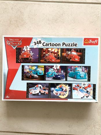 9 Puzzles en 3 🧩 cars. 348 pieces cartoon puzzle cars. trefl