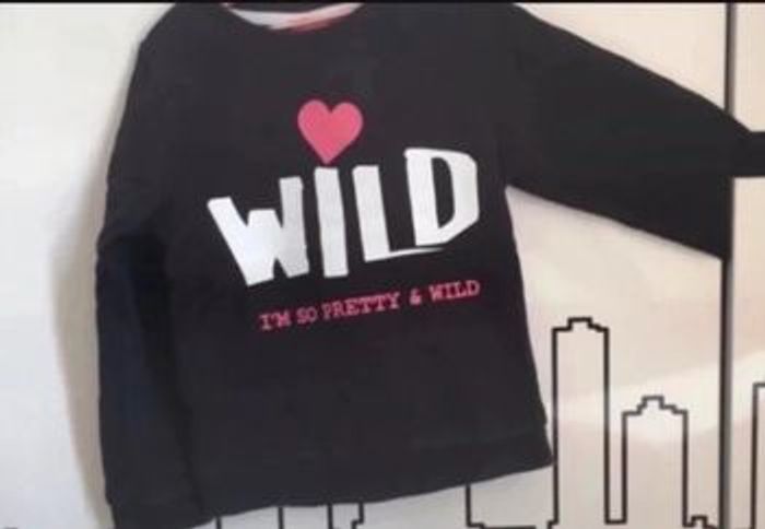 Pull fille noir taille 4 ans Wild cœur enfant sauvage - photo numéro 4