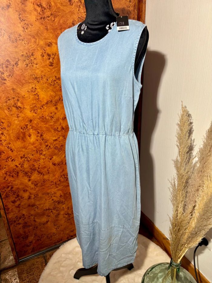 Robe longue fluide en jean légère esmera - Taille 42/44 L-XL - photo numéro 2