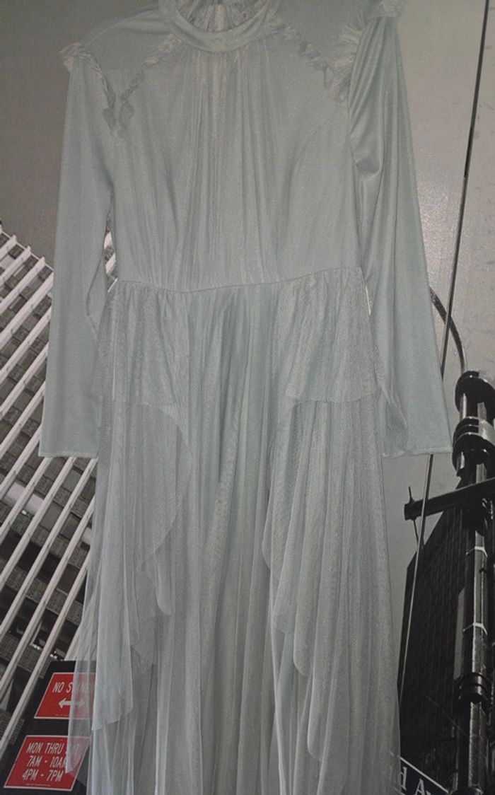 Robe de soirée/mariage vert d eau taille 42 wedding - photo numéro 4