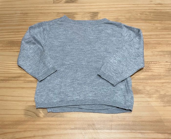 Gilet Cache cœur Gris 12 mois/74cm - photo numéro 2