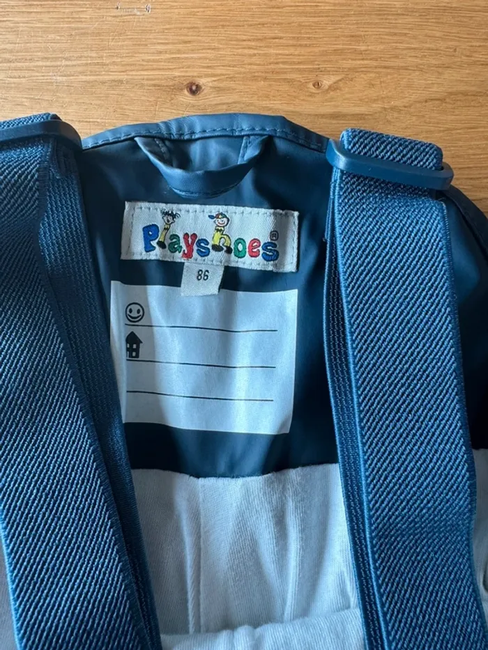 Ensemble 3 pièces veste imperméable + polaire + salopette bleu marine/rose - Taille 2/3 Ans - photo numéro 16