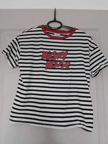 T-shirt Mickey marinière