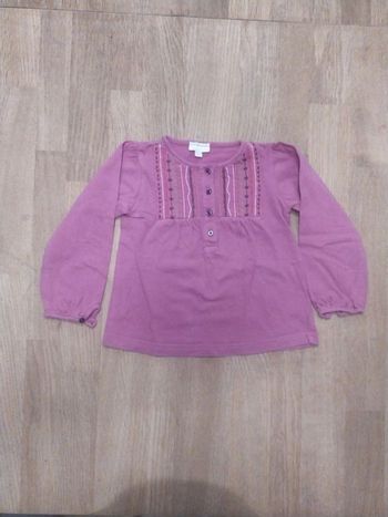 Tee-shirt ML violet 36 mois