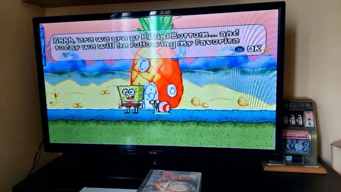 Bob l'éponge spongebob squarepants ps1 ultra rare complet Version français - photo numéro 11