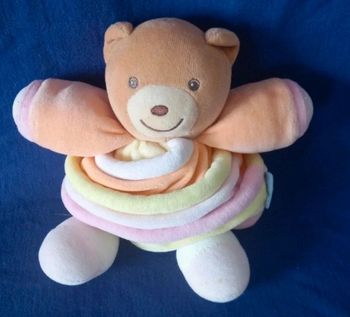Doudou peluche boule spirale ours Kaloo