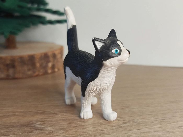 PAPO chat noir et blanc Figurine Animal domestique - photo numéro 2