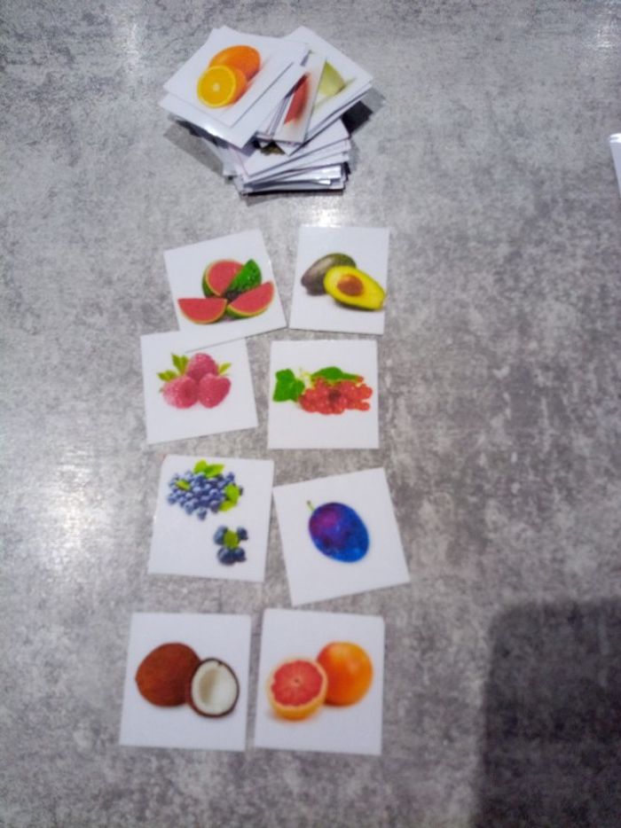 Loto memory fruits et légumes pictogrammes - photo numéro 7
