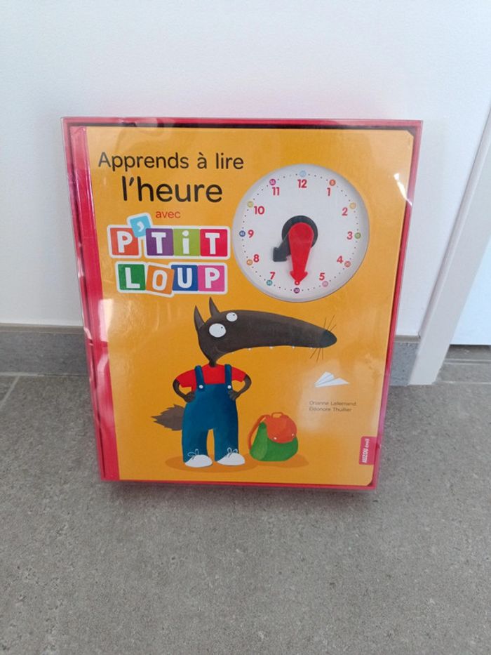 Coffret apprends à lire l'heure p'tit loup Aujourd'hui eveil