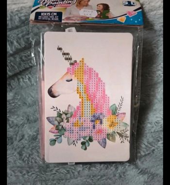 Diamond painting licorne fleur