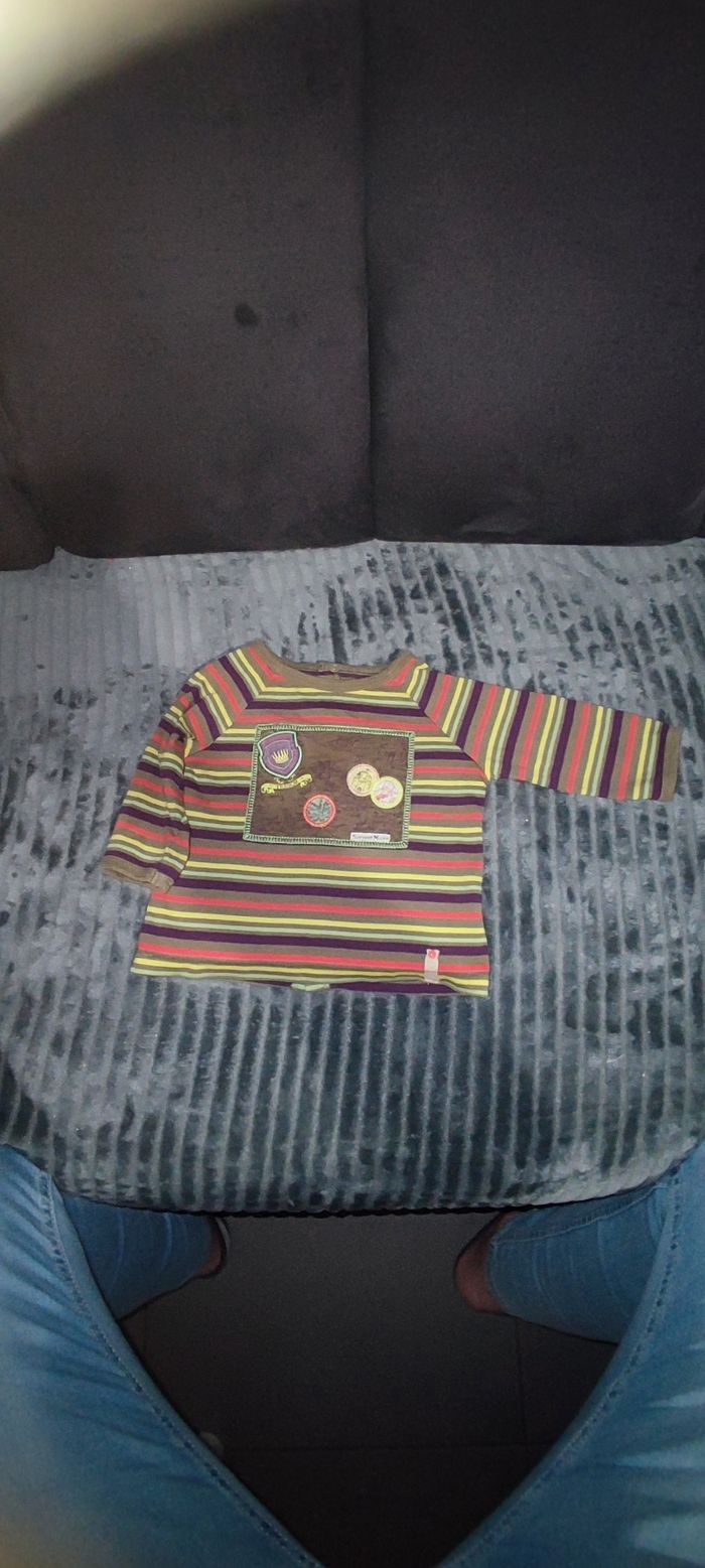 Ensemble t-shirt salopette sergent major - photo numéro 2