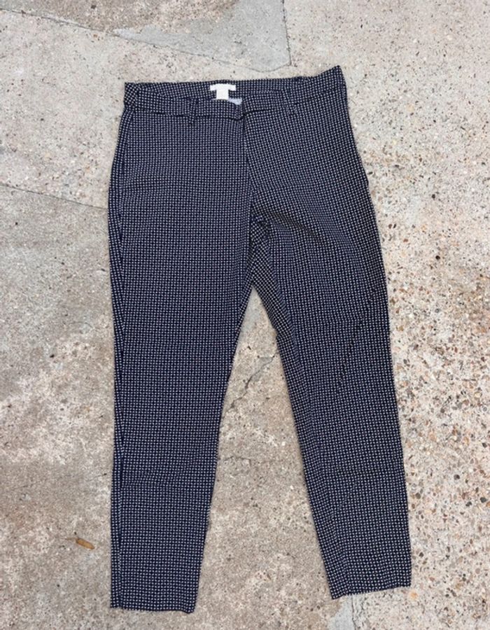 Pantalon chino bleu et rouge H&M taille 40