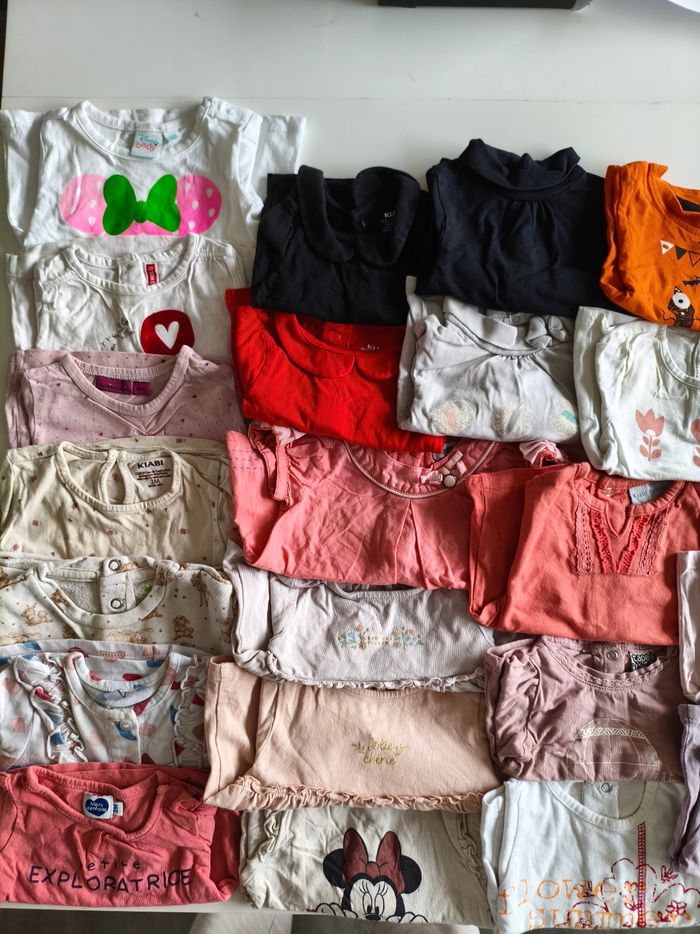 Lot tee shirt et pull fille 3 mois