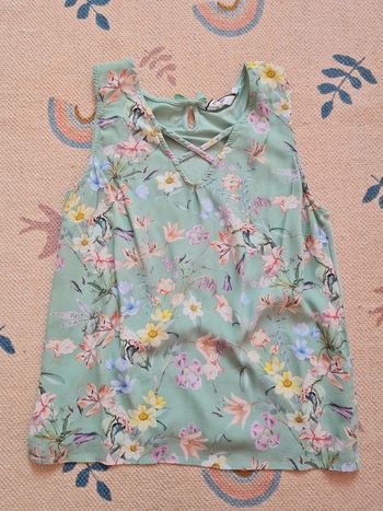 Débardeur naf naf fleurie M