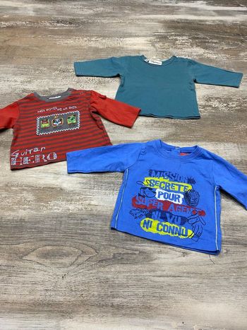 Lot 3 polo bébé garçon mi salon été