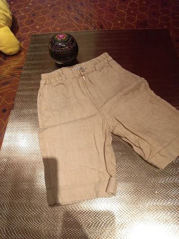 Magnifique short en lin 100% mixte