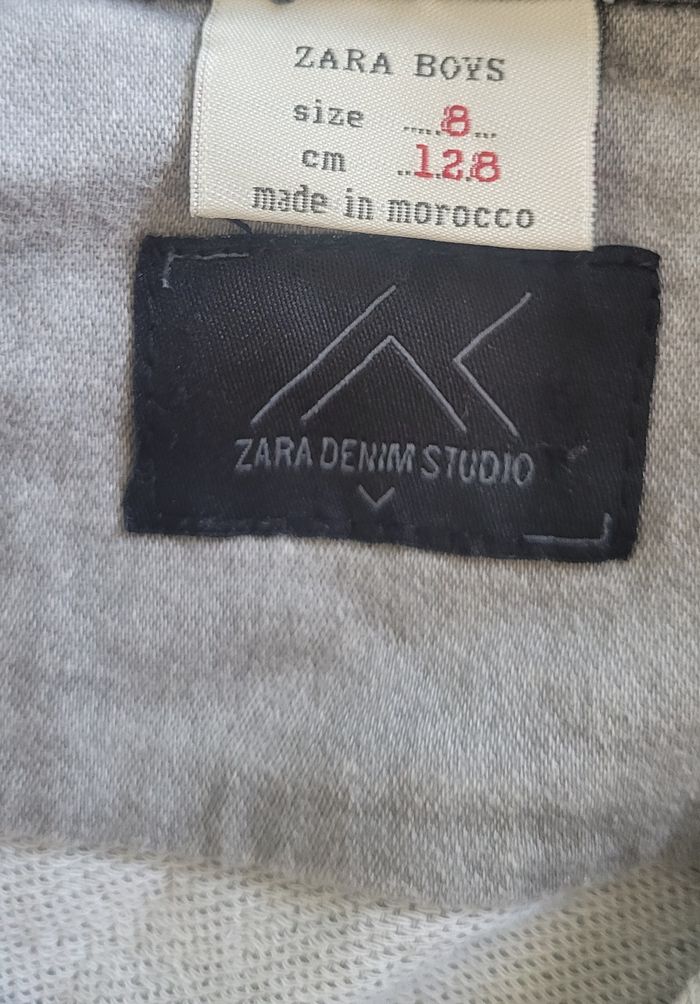 Chemise grise pour garçon marque zara - photo numéro 3