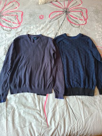 Lot pull fin homme S