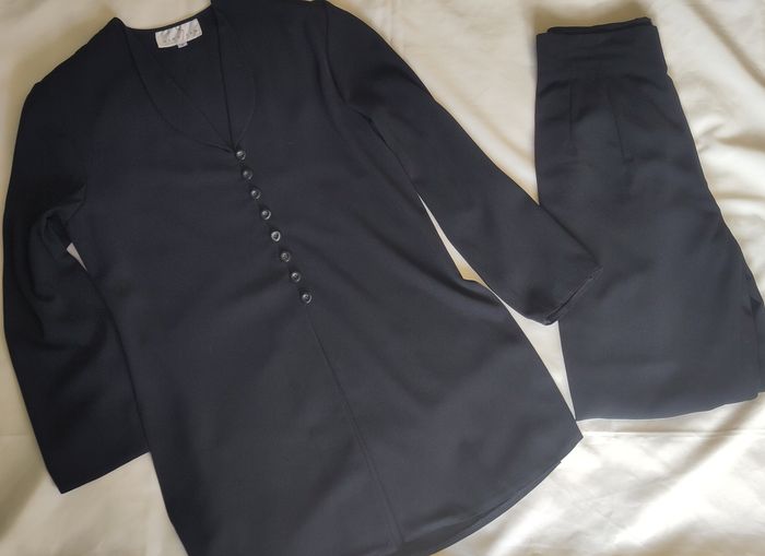 Ensemble Nina Jan – Veste (taille 3) + Pantalon (taille 2) – Noir – 100% Polyester