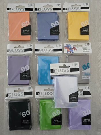 Lot de 10 paquets de 60 sleeves Ultra Pro Deck Protector Gloss Mini 