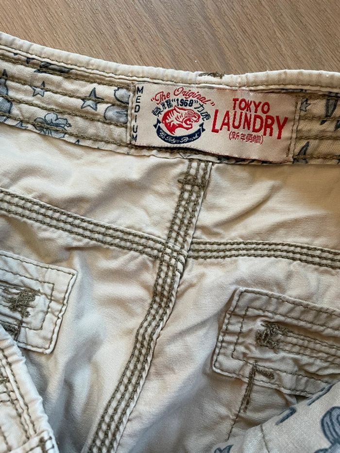 Short beige cargo - Tokyo Laundry - M - photo numéro 6