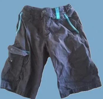 Pantacourt garçon 10 ans Oxylane – Bleu marine – Parfait état