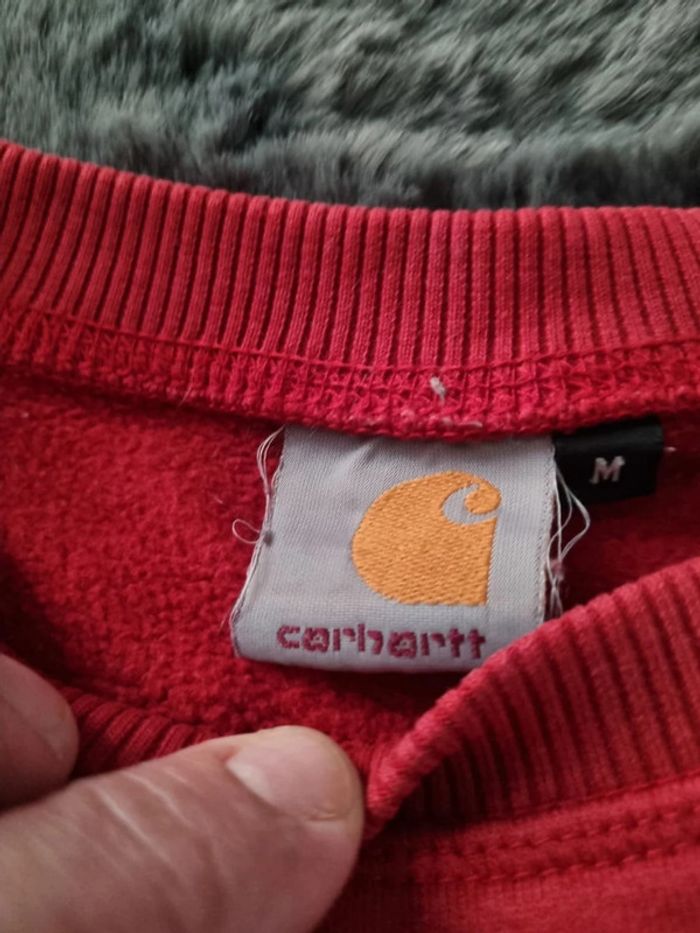 Sweat Carhartt rouge – Taille M Hommes - photo numéro 3