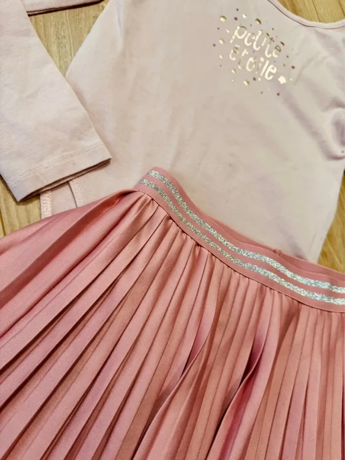 Taille 7-8 ans tenue 2 pièces fete fille Sergent Major rose * étoile * 🎄 - photo numéro 5