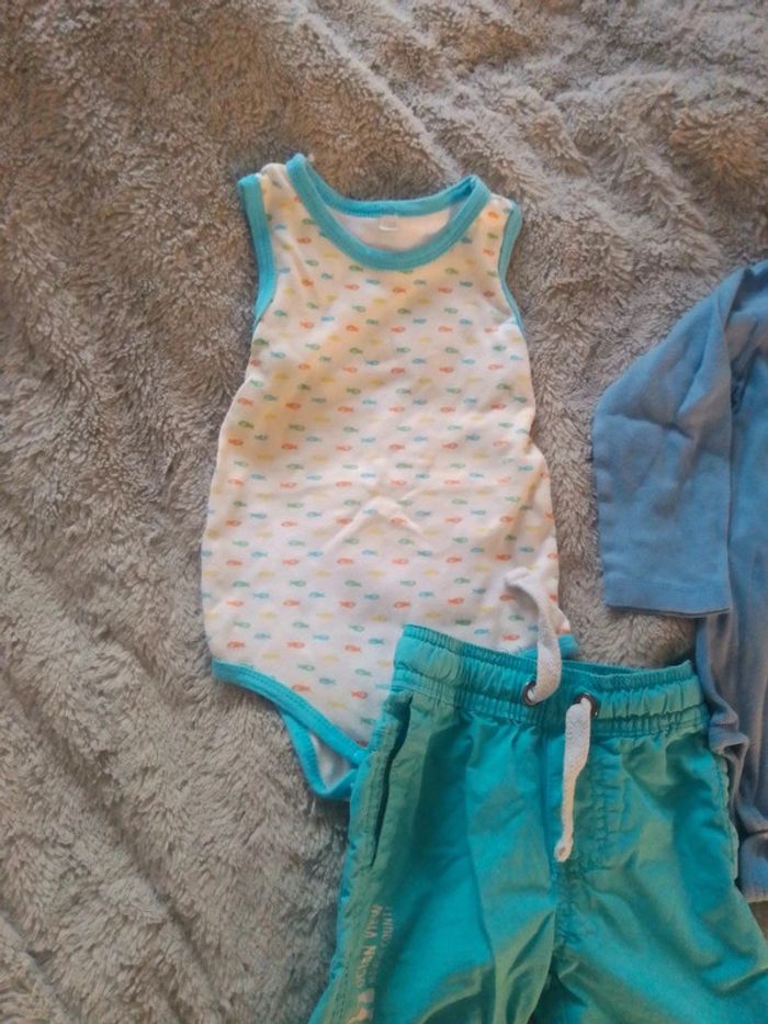 Lot short bodies 2 ans garçon - photo numéro 3