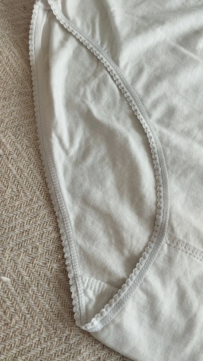 Culotte blanche taille 46/48 femme taille haute - photo numéro 4