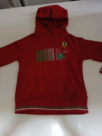 Sweat à capuche garçon Ferrari taille 8 ans rétro vintage