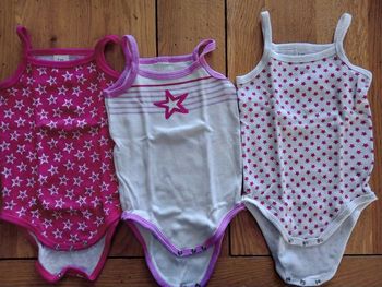 Lot de 3 bodys étoile 12 mois