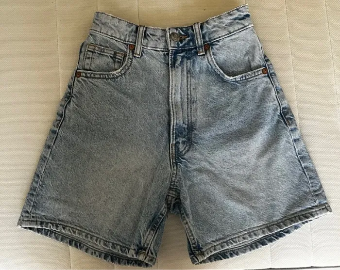 short zara en jean - photo numéro 2