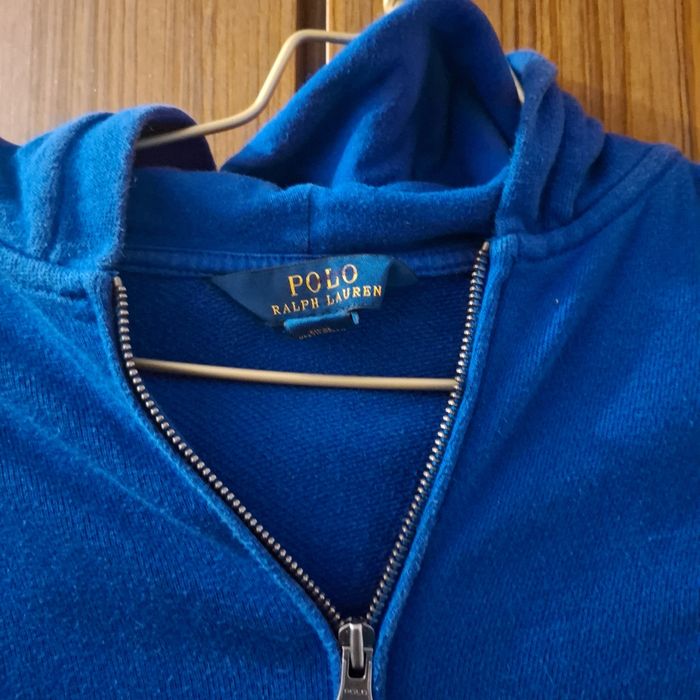 Polo Ralph Lauren veste à capuche bleue, taille m 10-12 ans M - photo numéro 3