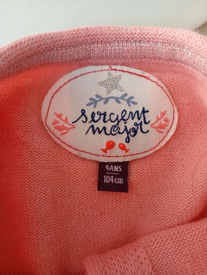 Gilet rose Sergent major taille 4 ans - photo numéro 3