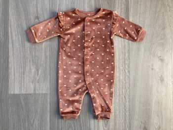 Pyjama velours coeurs